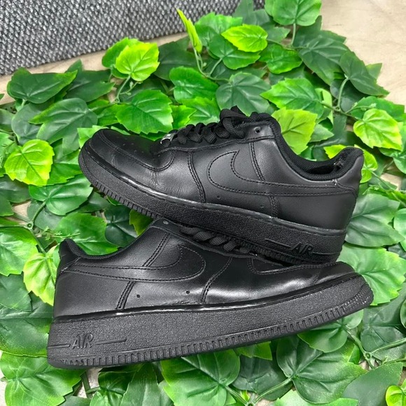 Nike Shoes - Nike Air Force 1 '07 Triple Black Leather Sneakers